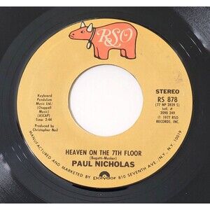 Paul Nicholas 45 RPM Heaven On The 7th Floor / Do You Want My Love - RSO EX '77